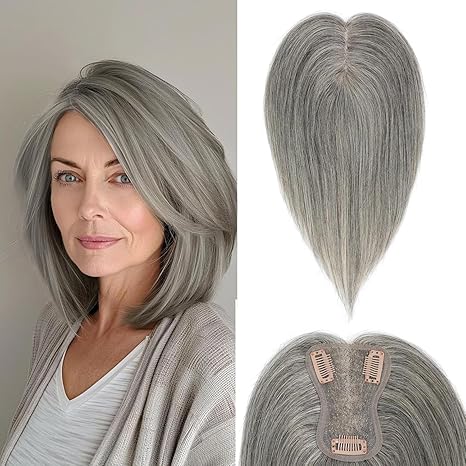 2025 Hot Sale Straight Hair Topper for Women，Breathable & Natural