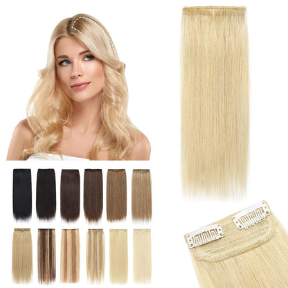100% Human Hair Invisible Seamless Hair Pads Clip In Hair Extension Increase Hair Top Side Cover Hairpiece