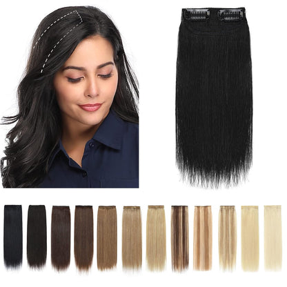 100% Human Hair Invisible Seamless Hair Pads Clip In Hair Extension Increase Hair Top Side Cover Hairpiece
