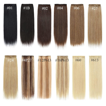 100% Human Hair Invisible Seamless Hair Pads Clip In Hair Extension Increase Hair Top Side Cover Hairpiece