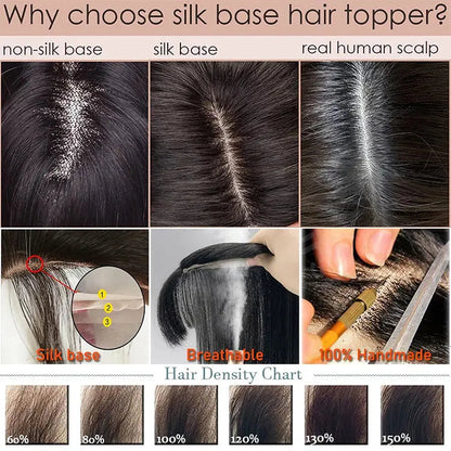 4.5''x5.5'' Premium Virgin Human Hair Toppers with Bangs,Seamless Wiglets for Thinning Hair & Instant Volume 我的商店