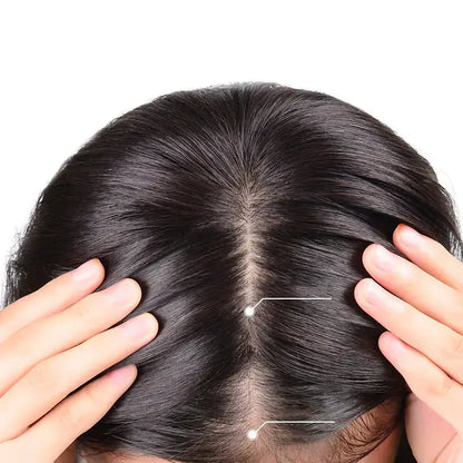 Summer Breathable Natural Straight Hair Topper For Women With Thinning Hair