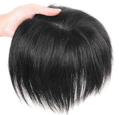9*9cm Base Silver Full Hand tied Mono Base 100% Virgin Remy Hair Topper