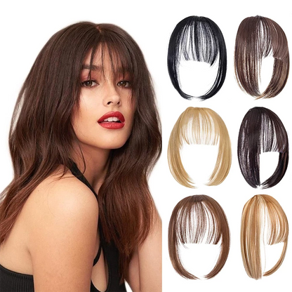 New Arrival Invisible Clip in Fringe Bangs Fake Bangs for Woman