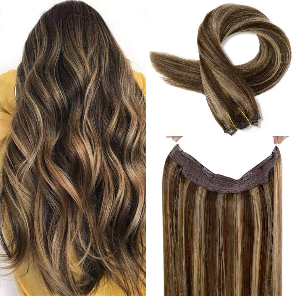 Hight Quality Halo Hair Extension Natural Hidden Wire Adjustable Transparent Wire