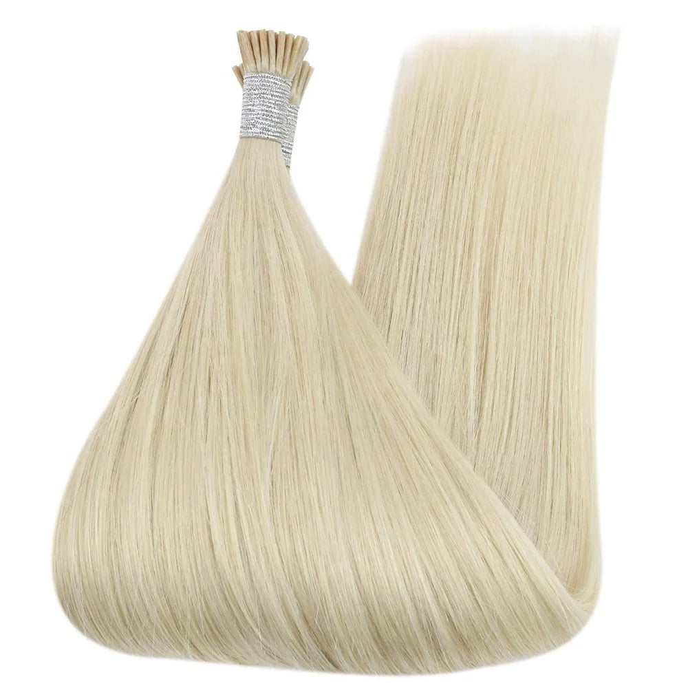 I Tip-  Human Hair I Tip Hair Extensions Blonde (#613)