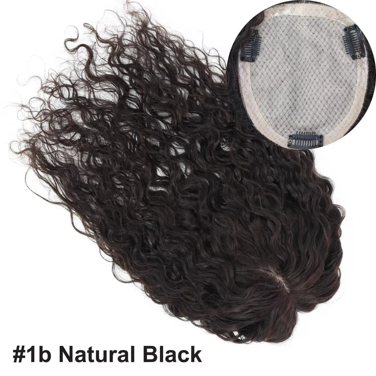 Sohaila Sarbaz--Premium Curly Mono Base Hair Toppers Human Hair for Women VIVACROWN