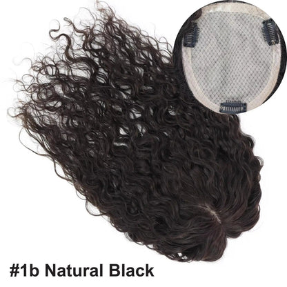 Sohaila Sarbaz--Premium Curly Mono Base Hair Toppers Human Hair for Women VIVACROWN