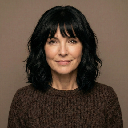Undetectable Hair Topper with Bangs | Wavy Crown Volumizer