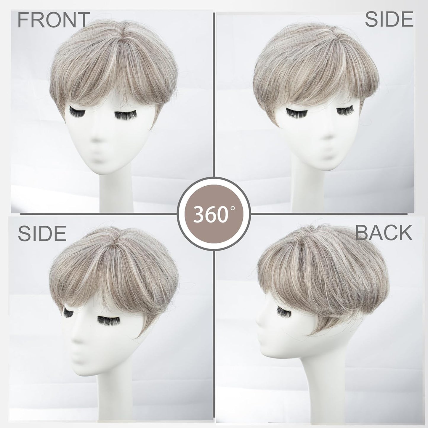 2025 Hot Sale Best Short Hair Toppers for Women with Thinning Hair