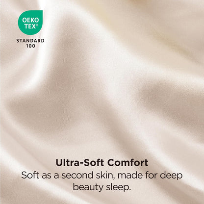 Satin Pillowcases Queen Size Set of 2, Cooling Pillow Case for Sleeping Women