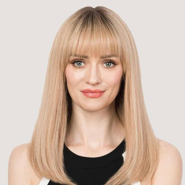 Breathable High Quality Hair Topper with Bangs for Women