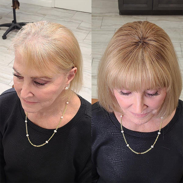 Beautiful Real Hair Toppers for Women Add Fuller Hair Instantly