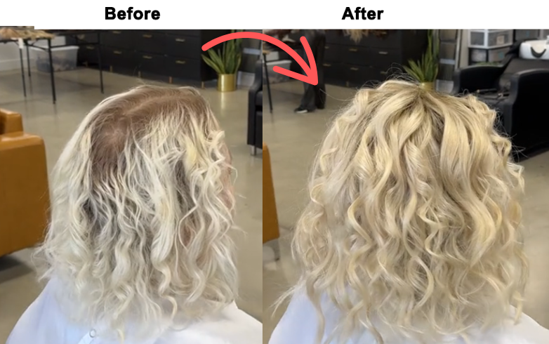 Hot Sale Natural Looking Wavy Curly Hair Topper for Women