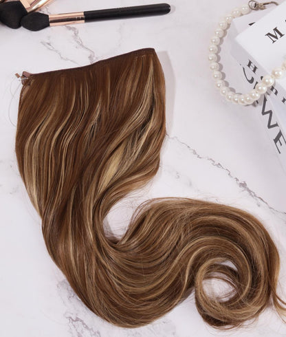 Hight Quality Halo Hair Extension Natural Hidden Wire Adjustable Transparent Wire