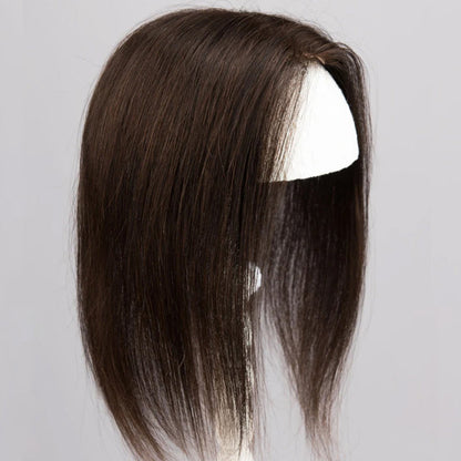 10*12 cm straight silk base human hair topper for women with thinning hair