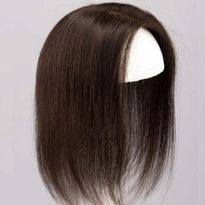 10*12 cm straight silk base human hair topper for women with thinning hair