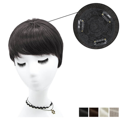 Salt Pepper Wavy Curly Human Hair Wigs for Women