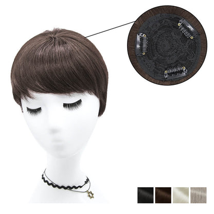 Salt Pepper Wavy Curly Human Hair Wigs for Women