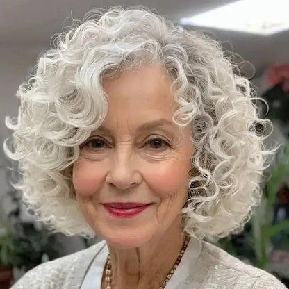2025 New Curly Hair Toppers for Women with Thinning Hair-Cover Grays, Boost Volume - VIVACROWN
