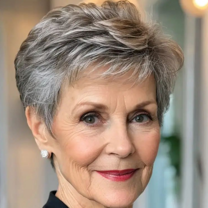 High-quality  Breathable&Natural Short Hair Topper For Women With Thinning Hair