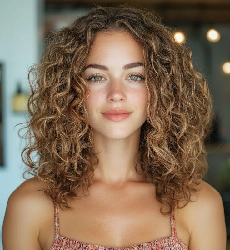 Short Fluffy Curly Clip in Hair Topper for Women