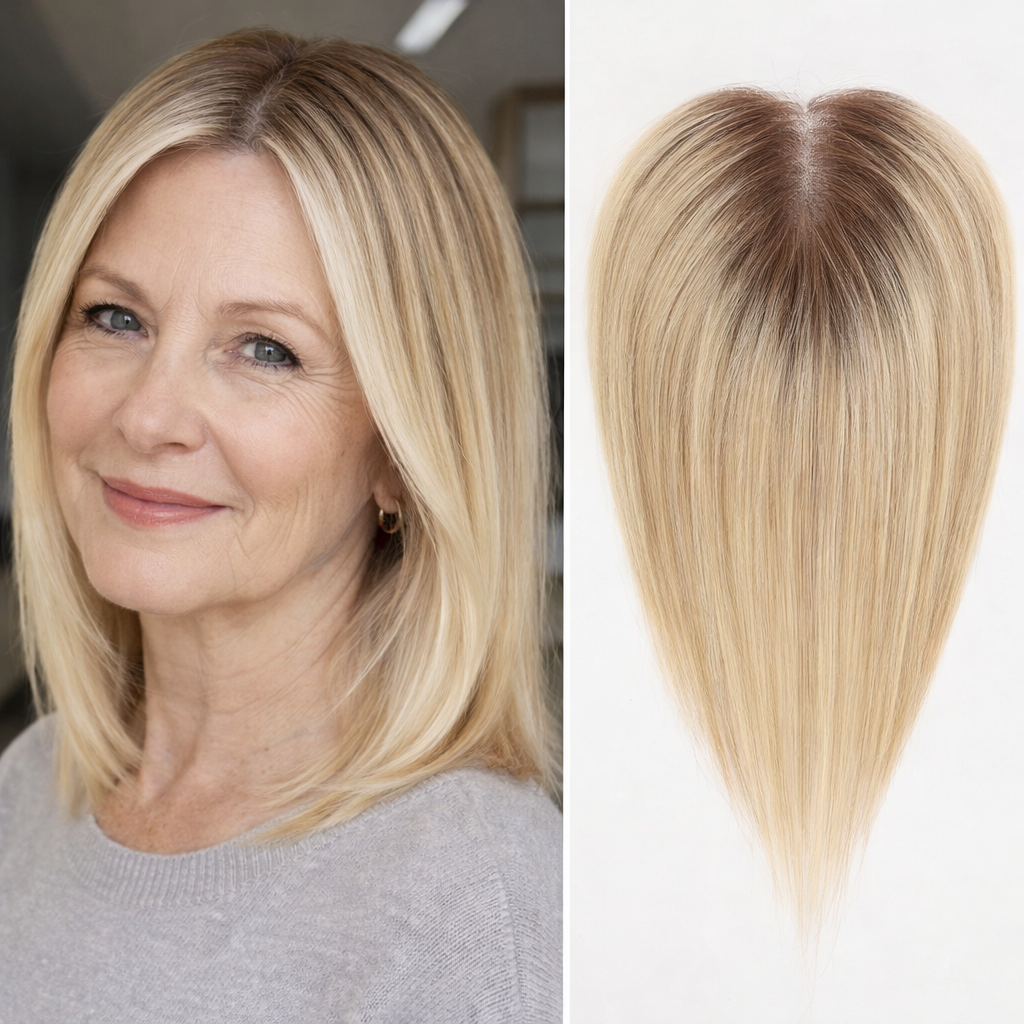 Seamless Hair Topper for Instant Fullness - Everyday Volume & Confidence