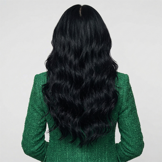 Best Hair Hand Tied Weft Real Human Hair Extensions (#1B)