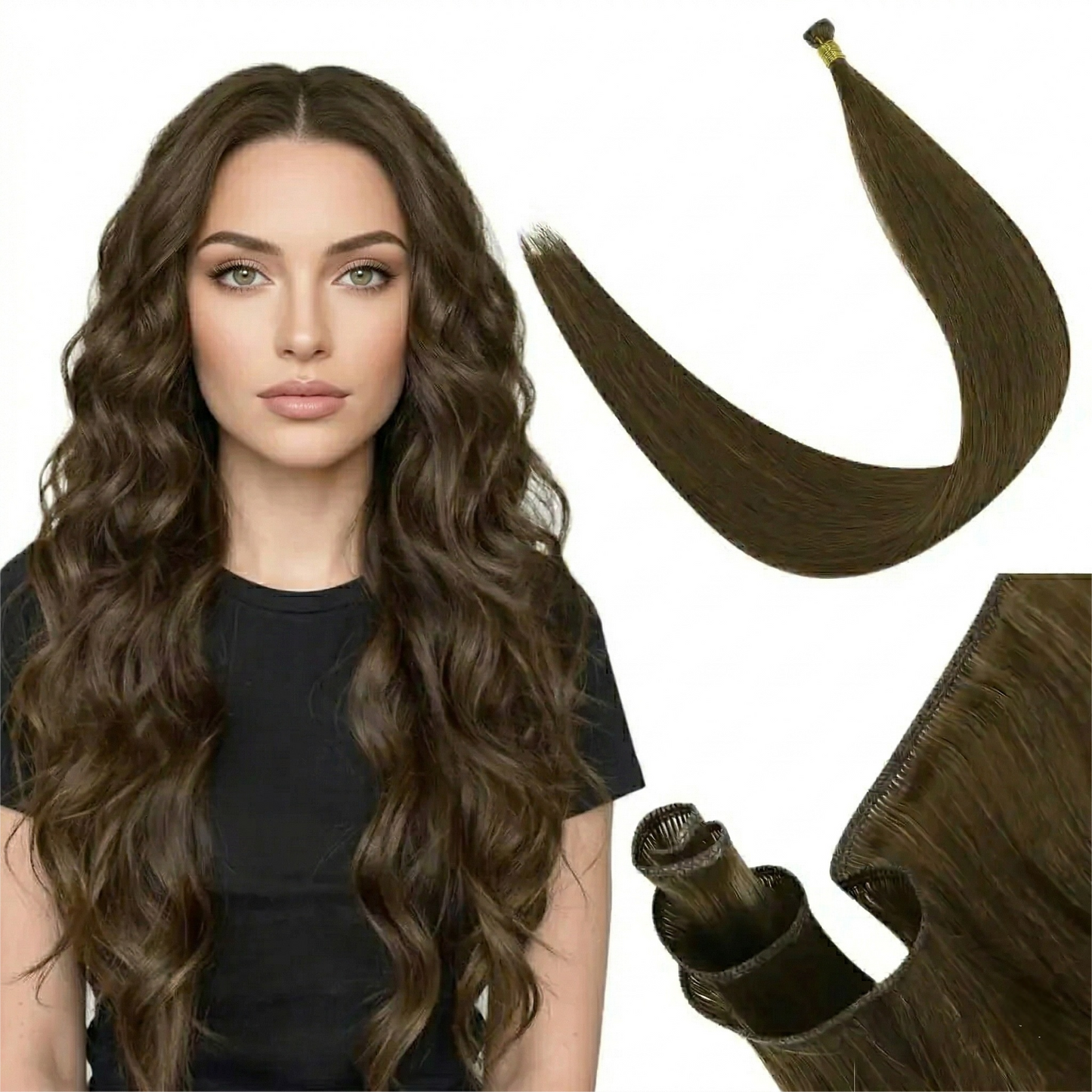 I Tip-  Human Hair I Tip Hair Extensions Blonde (#613)