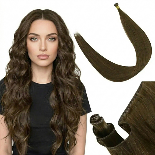 100% Human Hair Invisible Genius Weft Hair Extensions (#2)