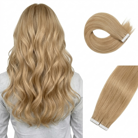 Straight Classic Tape-In Hair Extensions Color #12