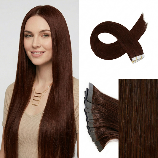 Straight Classic Tape-In Hair Extensions Color #1C