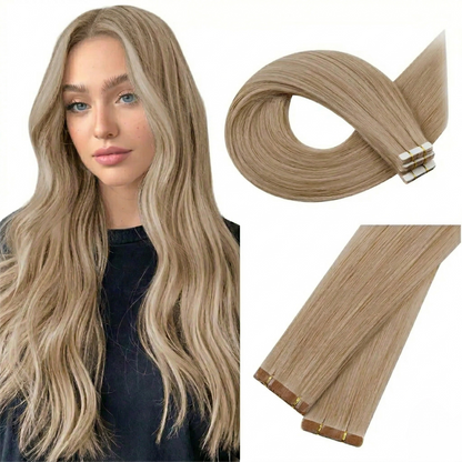 Straight Classic Tape-In Hair Extensions Color #10