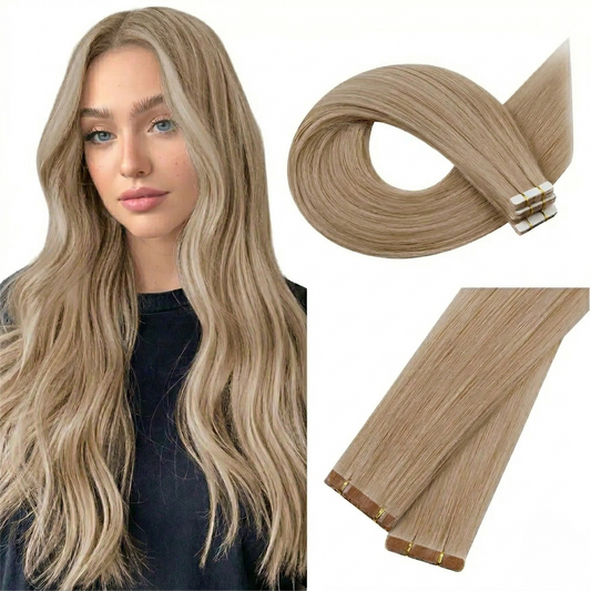 Straight Classic Tape-In Hair Extensions Color #16