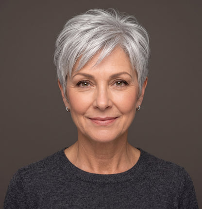 Breathable Classic Pixie Hair Topper — Natural Thickening Crown Hairpiece