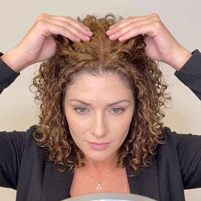 Luxury curly hair toppers for women with thinning hair