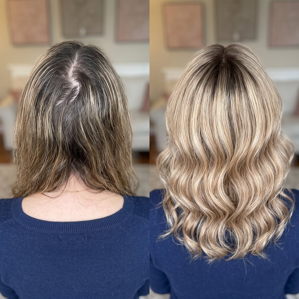 Premium Wavy Hair Topper for Thinning Hair