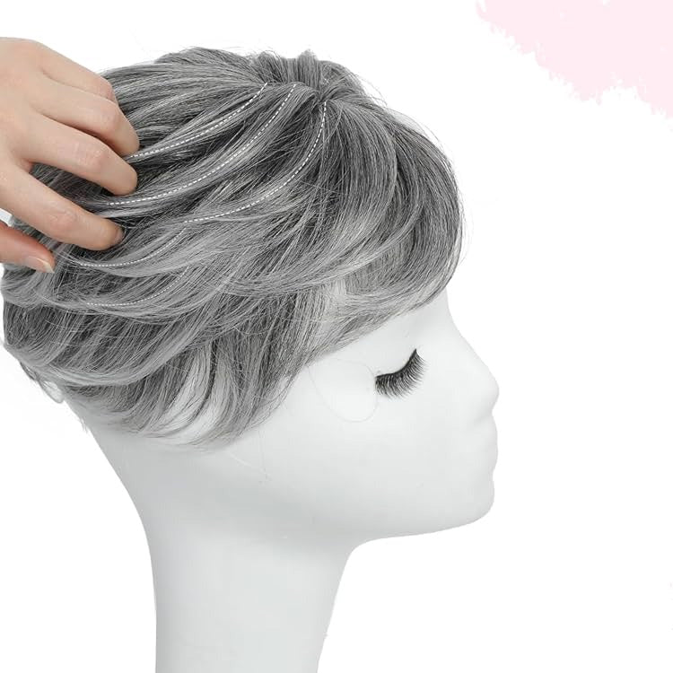 Summer Breathable&comfortable Short Hair Topper For Thinning Hair