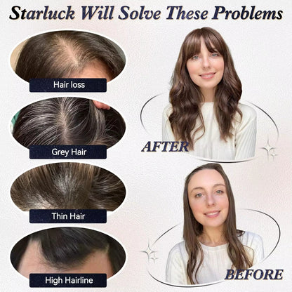 Straight Natural Hair Topper For Women High quality Hairstyle clips in own hair blends perfectly