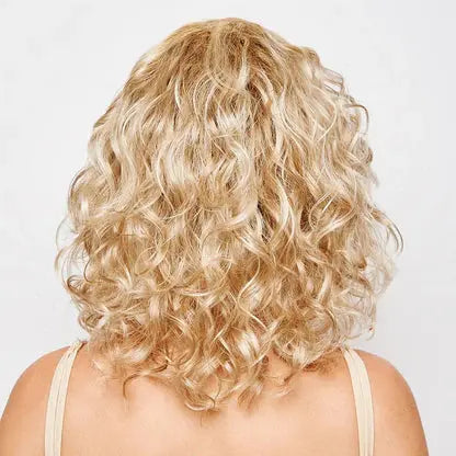 Brown Lace Base Wavy Human Hair Topper for Women