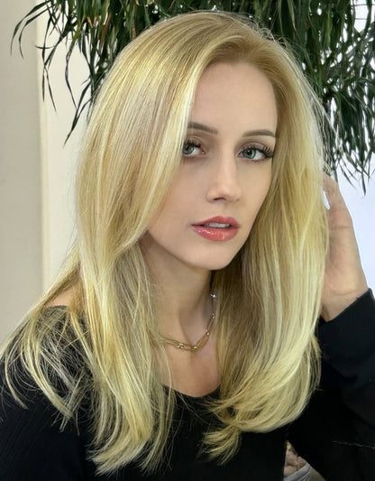 2025 New Comfortable and Breathable Straight Hair Topper For Thinning Hair