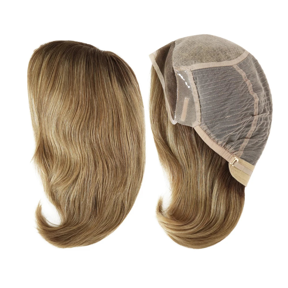 100% European Virgin Hair Wig Silky Straight Short Human Hair French Lace Front Wigs