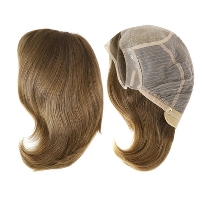 100% European Virgin Hair Wig Silky Straight Short Human Hair French Lace Front Wigs