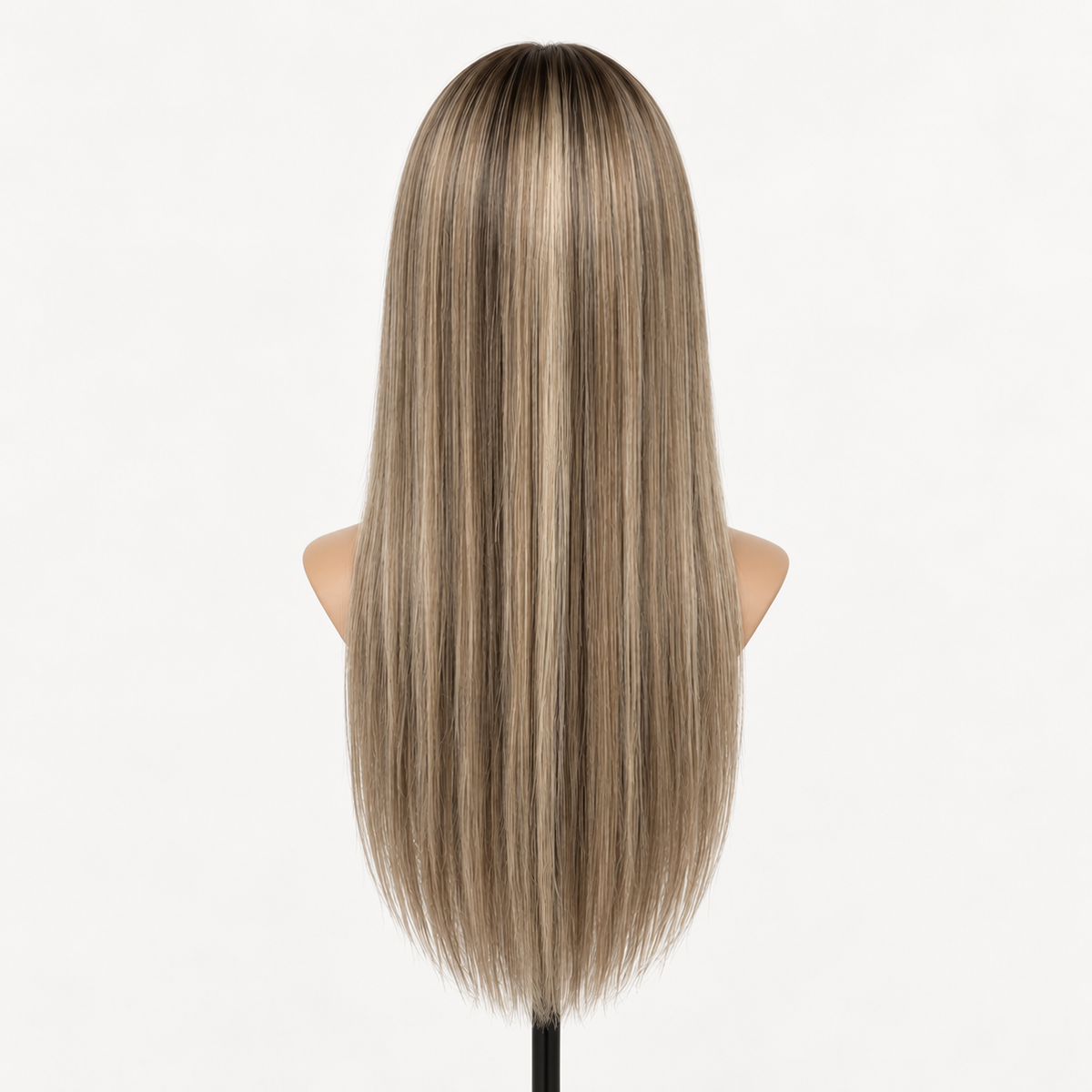 7"x8" Hand-Tied Human Hair Topper with Lace Front for Women, Large Base Crown Hairpiece