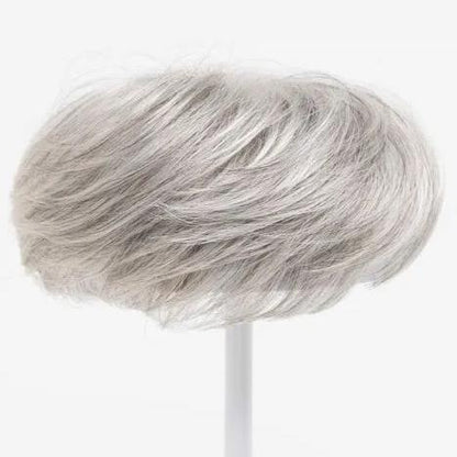 Short Pixie Cut Human Hair Topper with Bangs for Women