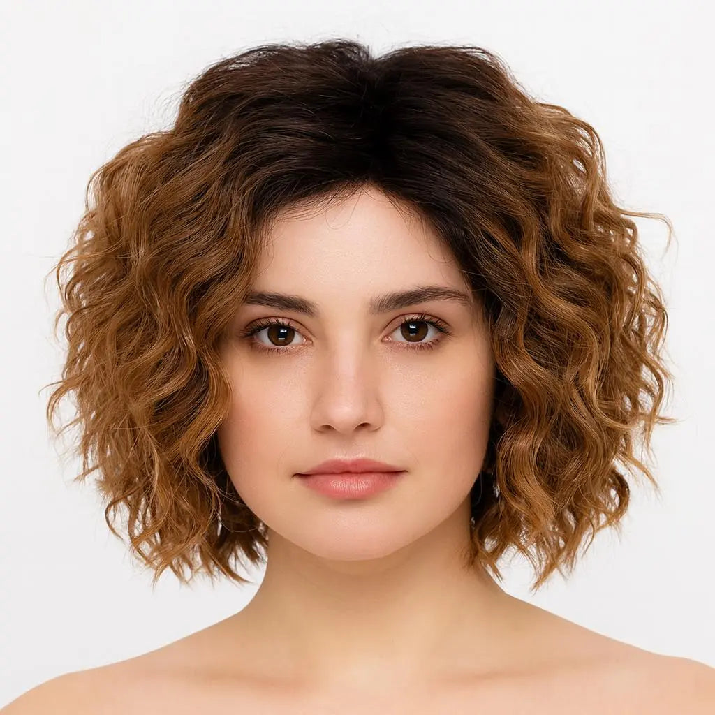 Sohaila Sarbaz--Premium Curly Mono Base Hair Toppers Human Hair for Women VIVACROWN