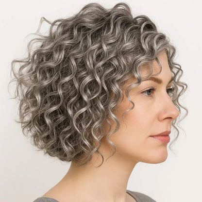 Sohaila Sarbaz--Premium Curly Mono Base Hair Toppers Human Hair for Women VIVACROWN