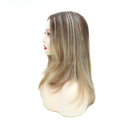 12.5 Inches Silk Top Wig Straight Women Remy Human Hair Wigs