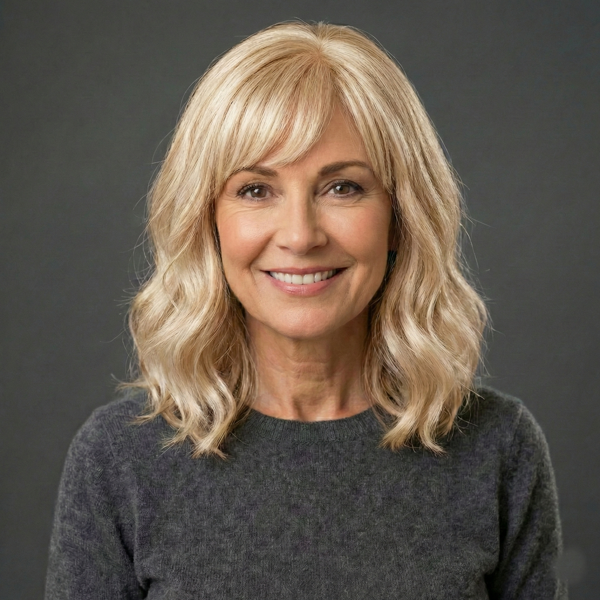 Undetectable Hair Topper with Bangs | Wavy Crown Volumizer