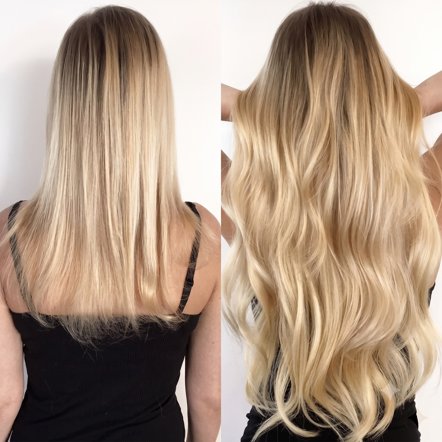Secure Fit Hybrid Halo Hair Extensions - Non-Slip Clips & Invisible Wire, Seamless Natural Synthetic Fiber for Instant Volume & Thickness